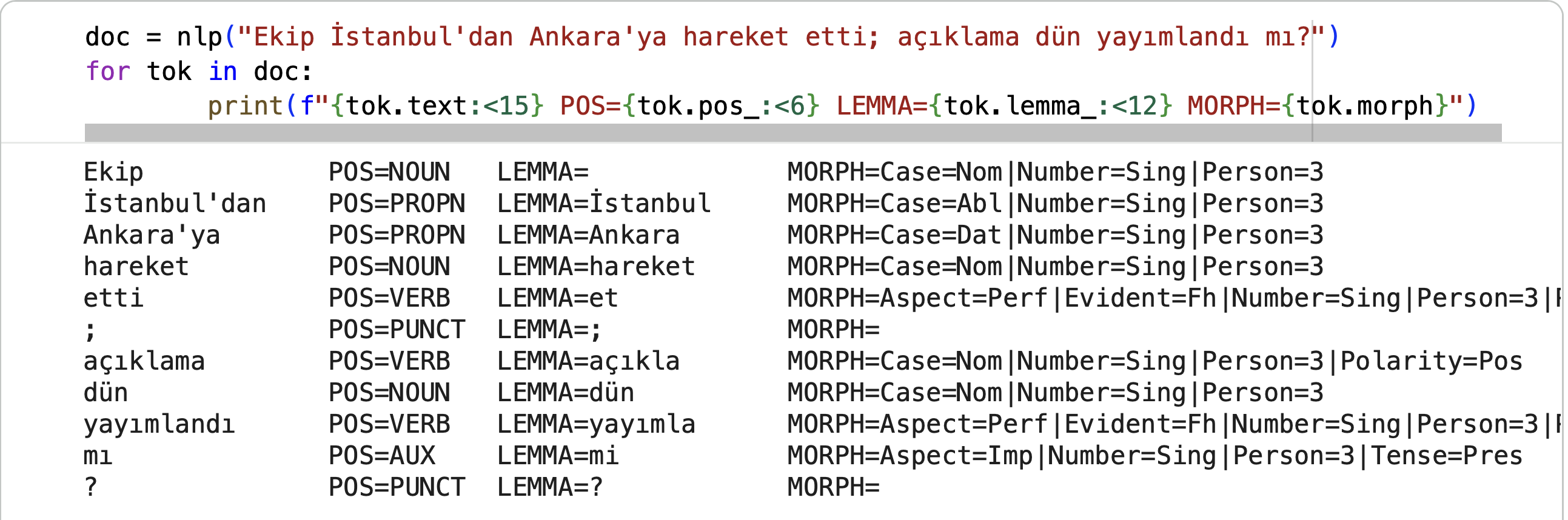 Turkish Morphology / No NER, No Parsing, No Problem